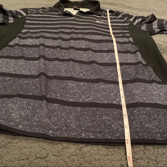 Nike Tiger Woods Striped Golf Polo - Picture 8 of 12
